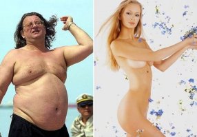 Цекало и Галушка самая гармоничная пара и разницы в возрасте особо не видно)))) А вот жена Градского точно с ним не из-за денег,это же видно!...