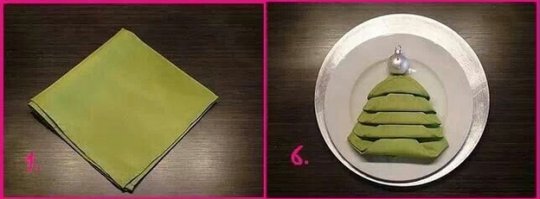 Салфетки красиво сложены, но для меня правда эта инструкция выглядит так -