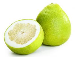 По вкусу - грейпфрут, только более сладкий