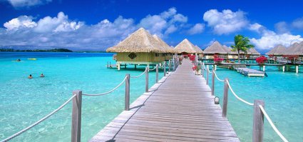 На Мальдивах тоже очень красиво.
