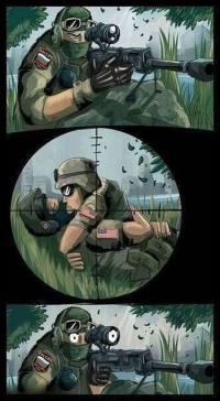 Многие спрашивают, что за аватарка такая у тебя с фотографом? Это не фотограф. Это из комикса баянного.