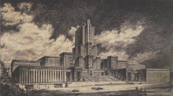 Проекты наркомата тяжелой промышленности, на месте ГУМа