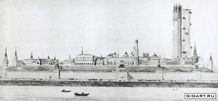 Проекты наркомата тяжелой промышленности, на месте ГУМа