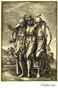 Турецкий мудрец поддерживаемый двумя помошниками Мельхиор Лорх 1582