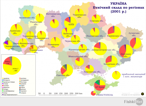 А никто и не говорит,что у вас там разгуливают нацики по улицам городов,но говорить,что вы одна нация-украинцы,всё равно что про Россию.Наша страна,как и ваша многонациональна,ведь и татары,и ненцы, и тыва и много еще кого вправе называть себя Россиянами,а население Украины на 17% Россияне,это-то и беспокоит,да и украинцы нам тоже братья.