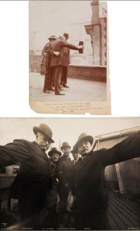 Фотографический автопортрет был сделан в 1920 году на крыше Marceau Studio в Нью-Йорке. На снимке можно увидеть пятерых усатых мужчин, удерживающих старую аналоговую камеру на расстоянии вытянутой руки.
