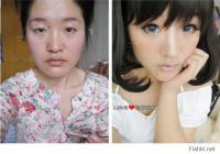 В этих двух случаях как минимум без фотошопа не обошлось. Форма подбородка и др. частей лица сильно отличаются.