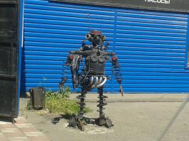 Эту парочку, я встретила под Бийском. Конечно, не шедевры, но то, что стараются приукрасить жизнь, уже радует. :)