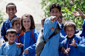 Сирия. Обязательная школьная форма начальной школы. Фотограф — Кирилл Самурский, «National Geographic Россия».