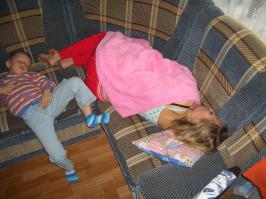 вот вместе с мамой устали