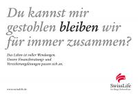 хе-хе, это для американского читателя.
сейчас досмотрел до конца европейскую версию, 

там всё гораздо оптимистичнее:



Я никогда не хотел бы иметь детей.
Дети для меня это самое великое, что может быть в жизни.


Я никогда не буду богат.
Подай мне пожалуйста икру.
тут игра слов. reich - как прилагательное - это быть богатым.
reich - как повелительное наклонение от глагола reichen - что-то передавать, подавать (подай мне, пожалуйста, соль).


Я никогда не женюсь.
Давай поженимся в церкви.


Мы встречались только по дружбе.
Из дружбы получилась любовь.


Ты для меня не важен.
Давай останемся вместе навсегда.
тут тоже игра слов.
идиома gestohlen bleiben (дословно оставаться украденным)

Сберегать и откладывать - это глупо.
Глупо, что я до сих пор не откладывал.

Доходность мне важна 
Мне важна надёжность

Что меня интересует - это старость.
Старость придёт быстрее, чем вы ожидаете.

На работе я всегда выкладываюсь на 100%
100%, что я больше не смогу работать.
