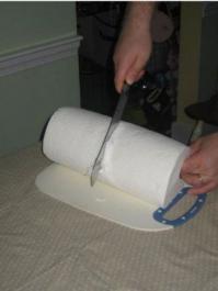 Я однажды такой же херней маялся, нужно было купить туалетную бумагу, а я случайно взял рядом стоящие бумажные полотенца. Думал обрежу и будет туалетная бумага и хер там как будто наждачной бумагой подтерся((