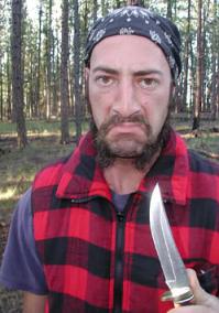 Высоко, а тут еще Паша с ножиком. Вжик и аааааааааа...