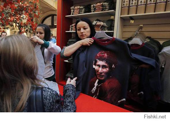 В Нью-Йорке открылся магазин футболок с изображением Путина