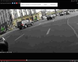 0.04 сек: мотоциклист во 2 полсе, Ниссан с включенным поворотником начинает перестроение с 4-ой в 3-ю полосу:

0.06 сек мотоциклист заметил перестроившийся Ниссан и сам уже пошел влево в  сторону 3 полосы:

0.07 сек  Момент удара, ясно видно что мотоциклист заехал на 3ю полосу, 2-ая полоса далеко справа:

0.08 сек мотоциклист возврашается во 2ую полосу

0.085 сек и ,наверное, по инерции возврашается в 3ю полосу

0.09 сек пересекает 3ю полосу и едет в 4ую полосу, но удерживается и остается на 3 полосе,
Хотя тут я уже запутался.
smotrim fotki