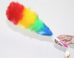 Метелкой для пыли. У меня в гостиной висят рельефные картины, и вопрос вполне решаем.