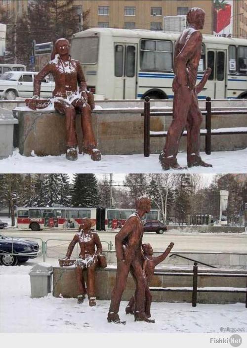 Российские скульпторы жгут