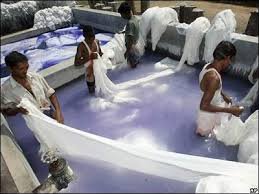 В Индии целые кварталы прачечные!