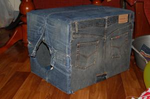 Что можно сделать из старых джинсов  