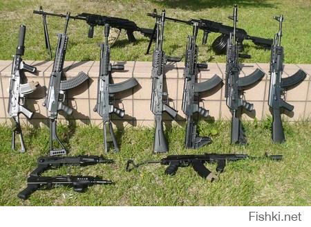 К вопросу об иллюстрациях ;) Малая толика фото различных модификаций АК различных производителей