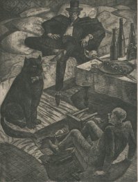 "- Чашу вина? Белое, красное? Вино какой страны предпочитаете в это время дня?
 - Покорнейше... я не пью...
 - Напрасно! Так не прикажете ли партию в кости? Или вы предпочитаете другие какие-нибудь игры? Домино, карты?
 - Не играю, - уже утомленный, отозвался буфетчик.
 - Совсем худо, - заключил хозяин, - что-то, воля ваша, недоброе таится в мужчинах, избегающих вина, игр, общества прелестных женщин, застольной беседы. Такие люди или тяжко больны, или втайне ненавидят окружающих." ©  ;)