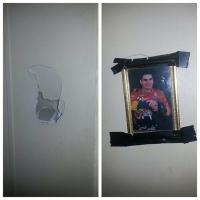 напомнило из "Святые из трущоб", как они замаскировали убитого кота