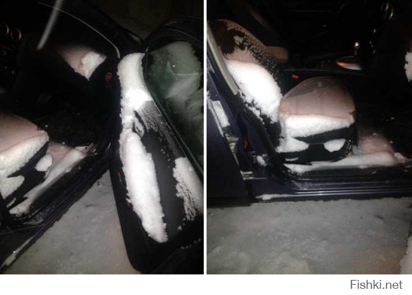 Даже небольшая щель в окне машины в снегопад может привести к этому, особенно если есть дефлекторы