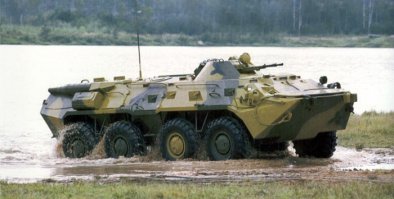 Разбить кирпичную стенку толщиной в 0.5 кирпича - ха ха.. Не все в БМП заметят вообще эту стенку...
В отличии от этого чуда - БТР еще плавать умеет, да и проходимость на достойном уровне.