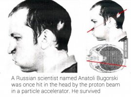 А вот и Бугорский, с дыркой от рейл гана