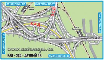 Развязка КАД-ЗСД-Дачный проспект, СПб