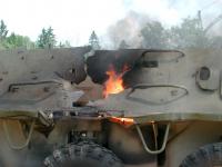 А вот так выглядит борт бтр после попадания термобарического боеприпаса в не зависимости от наличия кровати.