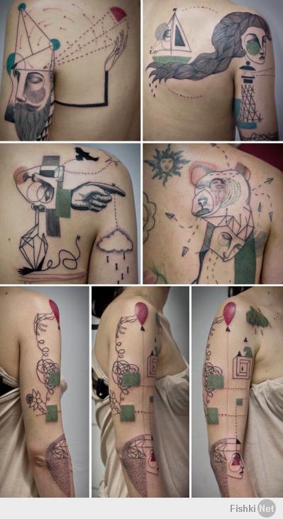 Акварельные татуировки