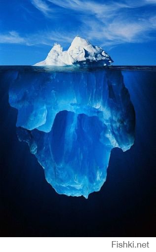  Редчайшее фото перевернутого айсберга