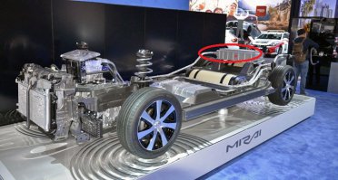 Автор а вы в курсе что "мирай" гибридный автомобиль и имеет на борту тот же никель-металл-гидридный аккумулятор с максимальной выходной мощностью 21 киловатт, а в Приусе 6,5 киловатт, только в Prius-3 PHV 21,5 киловатт который заряжается от розетки.
В вашем посте указанно :
"3. В нем нет огромного количества аккумуляторов, производство которых наносит не малый вред природе."
"Водородная система выполняет роль генератора и занимает место тяжелых аккумуляторов, а скоростные характеристики как и в электромобилях будут упираться в мощность электромотора."
Схема работы таже что и у Приуса, только вместо двигателя внутреннего сгорания с Мотор-генераторами, топливные ячейки.
Так что не надо ля-ля....