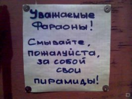 Смешные надписи и объявления 