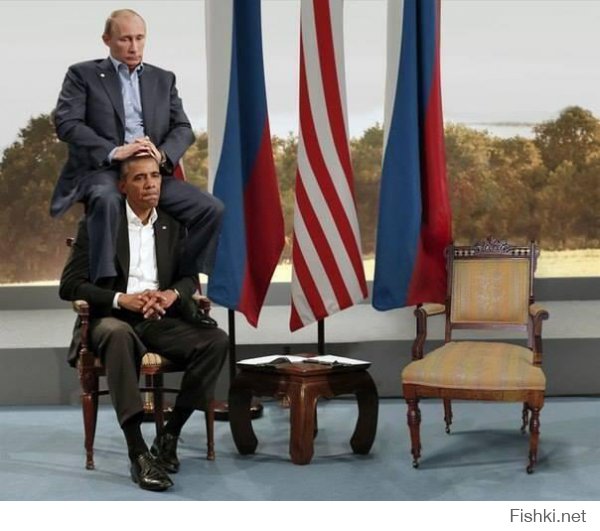Обама целует Путину ноги... +18 
