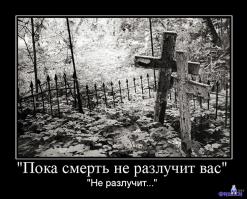 "Есть пары созданные для любви, мы же были созданы для развода" к/ф "Тот самый Мюгхгаузен"
Каждый, рано или поздно встречает ту самую, только надо бы ещё понять - что это ОНА.