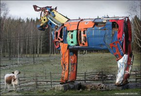 Скульптуры из металлолома 