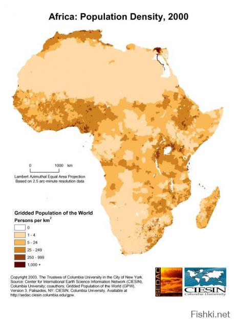 по случайному совпадению это самая густонаселённая часть Африки...да, а ещё в Африке с элементарной гигиеной не очень...