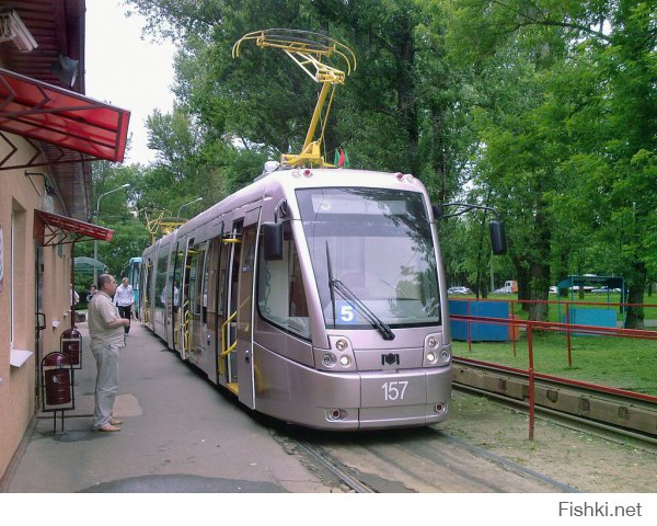 неожиданно 
трамвай минский но в Казани да еще и гоняет как сумашедший