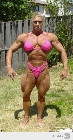 Вот бодибилдерша