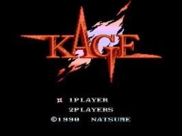 Моя любимая игра на Денди была вот Kage-Shadows of the ninja, ох и лютая хрень.
