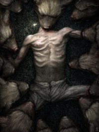 а мне кажется наш Gloom82 (Антон Семёнов) круче большинства забугорных хоррор-мастеров. 
да и живёт он не в столице, а в Братске - тихо мирно фигачит работы для Infected Mushroom ))