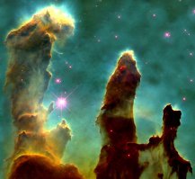 "Столпы Творения" на SG Note3. Резкости чутка добавил в PS Cs5 Extended.