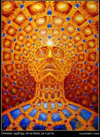 Красиво, но художник явно знаком с чем то из этой тройки: Псилобицин, ЛСД, ДМТ...