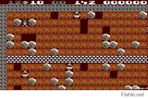 Boulder Dash. Играл еще на Commodore64.