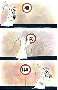 Кто быстрее? Байкер или Бумер