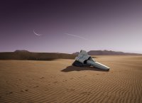 Ошибка. Как астроному - аж глаза режет. Светило справа ввреху, серп освещён светилом слева внизу.