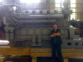 В 2008м был на этом заводе в командировке - тянул локалку по всему заводу. Тогда он выпускал 6 тепловозов в месяц. В СССР выпускали 60... Завод ни разу не в жопе (по крайней мере был). Цеха там хоть и старые, но в цехах оборудование более чем хорошее. Завод сам по себе огромный, с бомбоубежищами и яблоневыми садами. По территории протекает ручеек от верхнего озера к нижнему, в ручейке водится рыба. но ловить на территории завода запрещено. 
Местные рассказывали что в лихие 90е с завода украли один тепловоз (уж не знаю правда или нет).