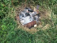 мой мангал после вчерашних шашлыков